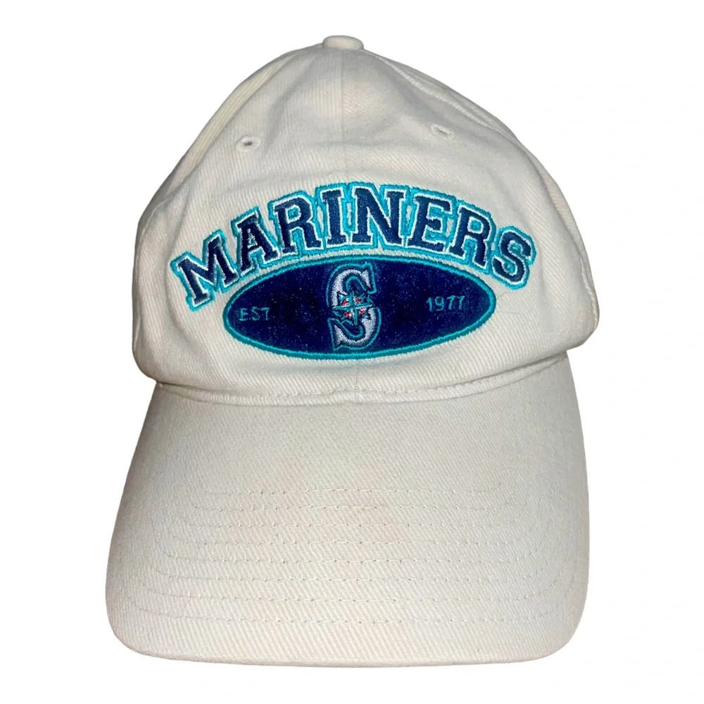 Unisex Seattle Mariners Ball Cap Low Profile Off White or Cream color - Picture 1 of 7